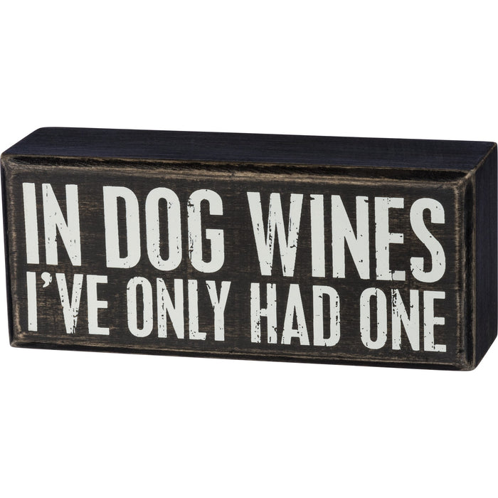 Box Sign - Dog Wines