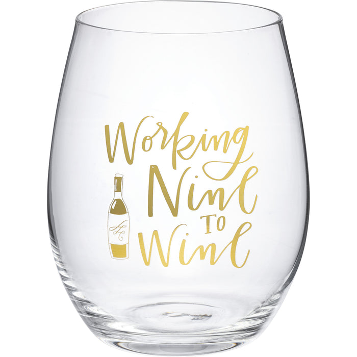 Wine Glass - Working Nine To Wine